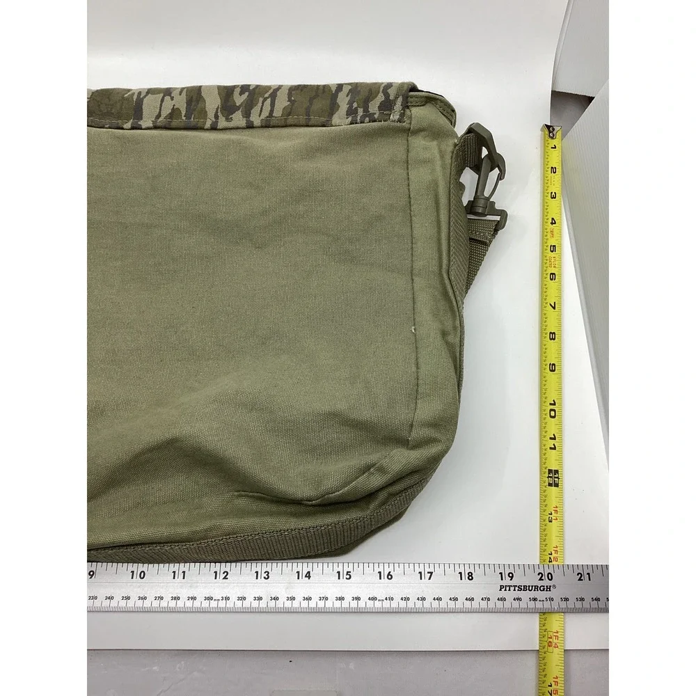 Boyt NWTF Messenger Bag Olive Canvas Bottomland Camo Satchel Shoulder Bag NWOT